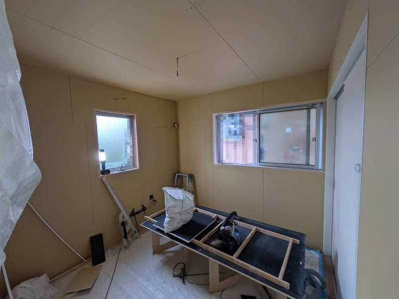 和室遮音工事＿施工中