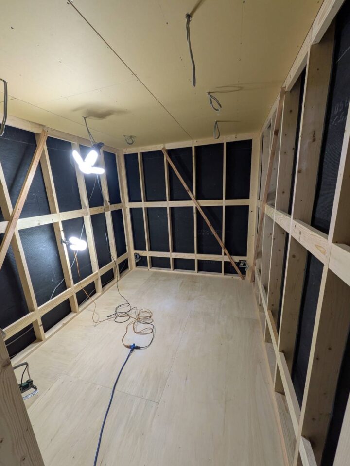 防音工事施工中②